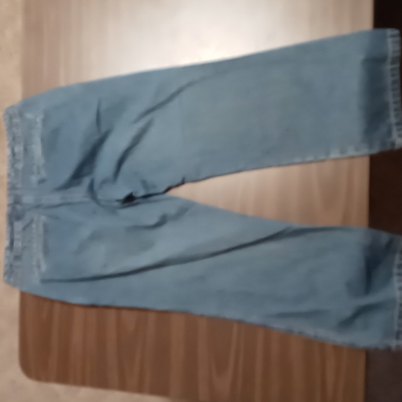 Old Navy Blue Jean Capri Pants Size 6 w Button and Drawstring - Picture 2 of 4